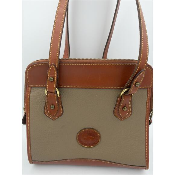 Vintage Dooney & Bourke, Leather Satchel Shoulder Bag All-Weather Leather Purse - Picture 3 of 16